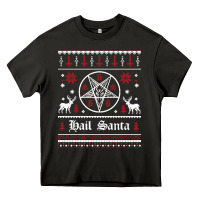 Hail Santa Ugly Christmas Sweater   Sweatshirt Heavy Core Tee | Teevron