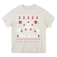 Cream hail santa ugly christmas sweater   sweatshirt Heavy Core Tee - artisFamous