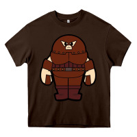 Chocolate Brown juggernaut chibi Heavy Core Tee - artisFamous