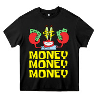 Black mr krabs love money Heavy Core Tee - artisFamous