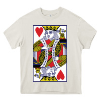 Cream king of hearts Heavy Core Tee - artisFamous