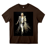Chocolate Brown adam lambert 01 Heavy Core Tee - artisFamous