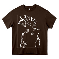 Chocolate Brown Goku Heavy Core Tee - artisFamous