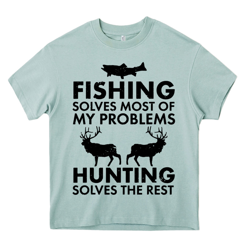 Funny Fishing And Hunting Heavy Core Tee by artisFamous | Teevron