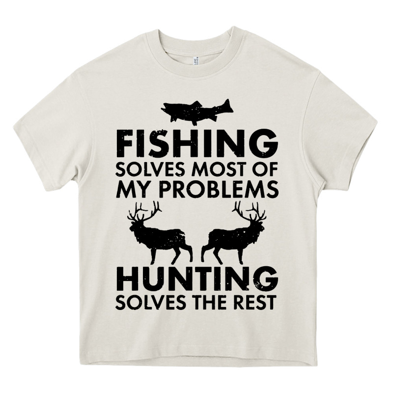 Funny Fishing And Hunting Heavy Core Tee by artisFamous | Teevron