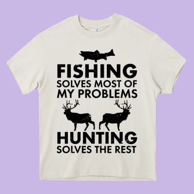 Funny Fishing And Hunting Heavy Core Tee Designed By Artisfamous