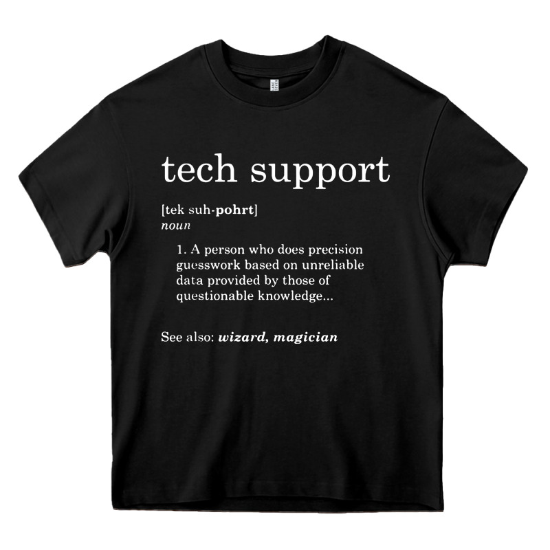 Funny Tech Support Definition Heavy Core Tee by artisFamous | Teevron