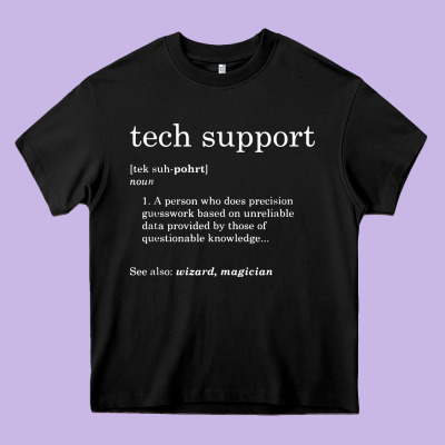 Funny Tech Support Definition Heavy Core Tee Designed By Artisfamous