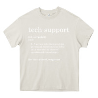 Cream funny tech support definition Heavy Core Tee - artisFamous