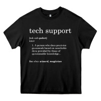 Black funny tech support definition Heavy Core Tee - artisFamous