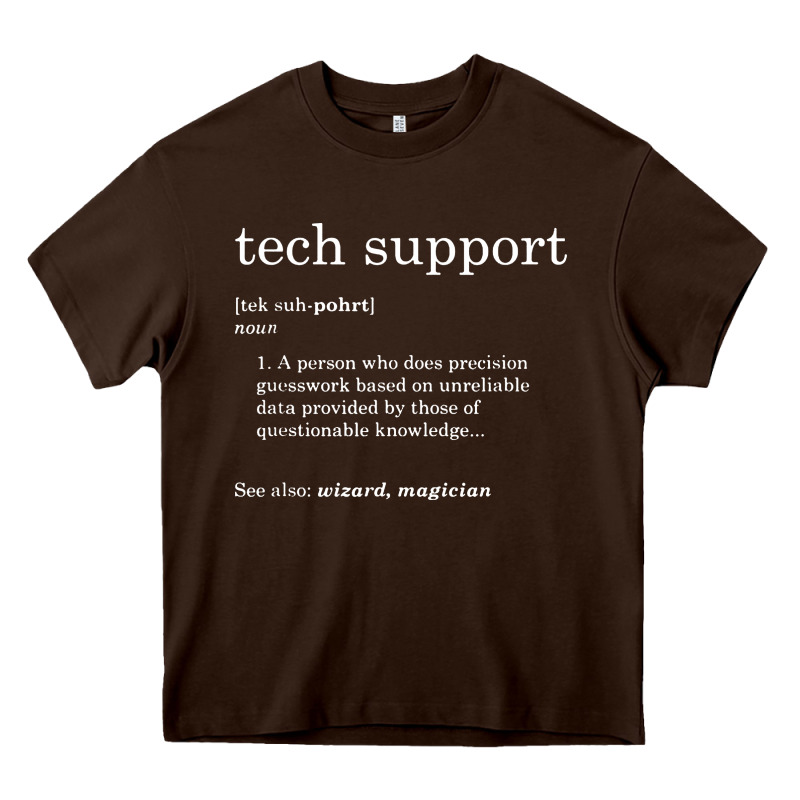 Funny Tech Support Definition Heavy Core Tee by artisFamous | Teevron