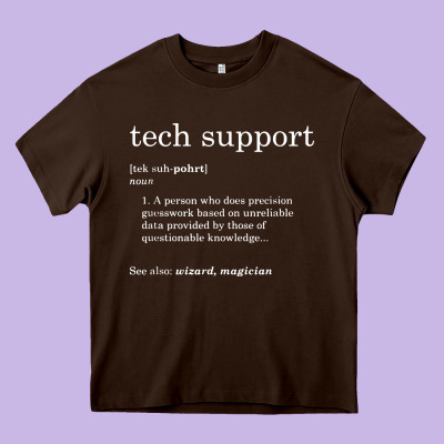 Funny Tech Support Definition Heavy Core Tee Designed By Artisfamous