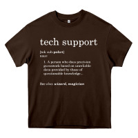 Chocolate Brown funny tech support definition Heavy Core Tee - artisFamous