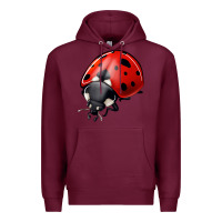 Burgundy ladybug Premium Hoodie - Jasminsmagicworld
