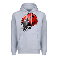 Heather Grey ladybug Premium Hoodie - Jasminsmagicworld