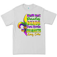Dove Grey mardi gras parades beads french quarter beignets Premium Tee - FaDigitalArtStudio