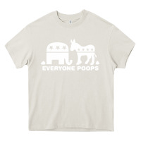 Cream everyone poops Heavy Core Tee - artisFamous