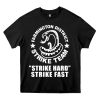 Black farmington strike team Heavy Core Tee - artisFamous