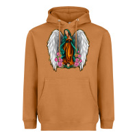Meerkat Angel Wing Lady of Guadalupe Heavyweight Hoodie - Jasminsmagicworld