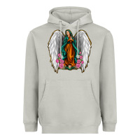 Moon Dust Angel Wing Lady of Guadalupe Heavyweight Hoodie - Jasminsmagicworld
