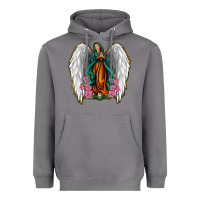 Storm Angel Wing Lady of Guadalupe Heavyweight Hoodie - Jasminsmagicworld