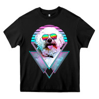 Black bichons frise dog vintage Heavy Core Tee - artisFamous