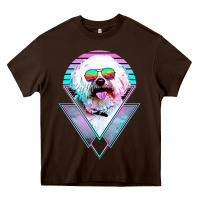 Chocolate Brown bichons frise dog vintage Heavy Core Tee - artisFamous