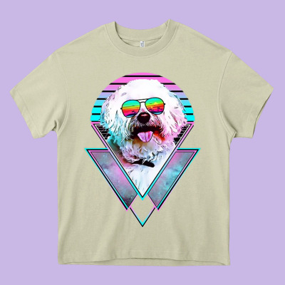 Bichons Frise Dog Vintage Heavy Core Tee Designed By Artisfamous