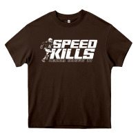Chocolate Brown henry ruggs speed kills Heavy Core Tee - artisFamous
