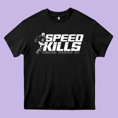 Henry Ruggs Speed Kills Heavy Core Tee Designed By Artisfamous