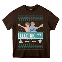 Chocolate Brown pardon my take electric avenue ugly christmas sweater Heavy Core Tee - artisFamous