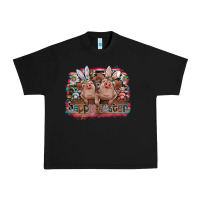 Black Happy Easter Urban Heavy Tee - CowhideDigitalArt