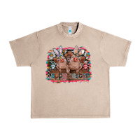 French Oak Happy Easter Urban Heavy Tee - CowhideDigitalArt