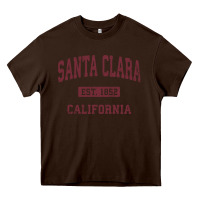 Chocolate Brown santa clara cali ca vintage athletic sports design Heavy Core Tee - artisFamous
