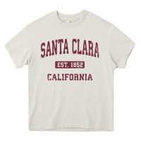 Cream santa clara cali ca vintage athletic sports design Heavy Core Tee - artisFamous