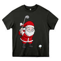Asphalt santa claus golf christmas golfer golfing gift Heavy Core Tee - artisFamous