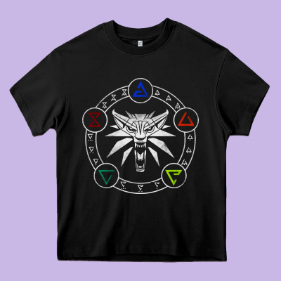 Camiseta Witcher Heavy Core Tee Designed By Artisfamous