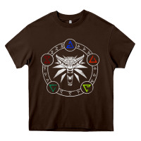 Chocolate Brown camiseta witcher Heavy Core Tee - artisFamous