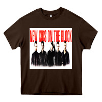 Chocolate Brown NEWS KIDS ON THE BLOCK Heavy Core Tee - artisFamous