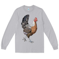 Moon Dust American Game Chicken Long Sleeve Tee - LillyAllenDesigns