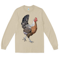 Mushroom American Game Chicken Long Sleeve Tee - LillyAllenDesigns