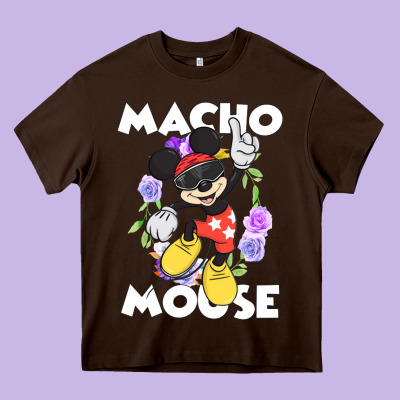 Macho Mouse Heavy Core Tee Designed By Artisfamous
