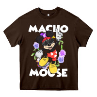 Chocolate Brown macho mouse Heavy Core Tee - artisFamous