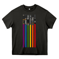 Asphalt rainbow lightsaber Heavy Core Tee - artisFamous