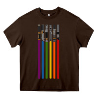 Rainbow Lightsaber Heavy Core Tee | Teevron