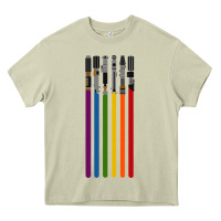 Mossy rainbow lightsaber Heavy Core Tee - artisFamous