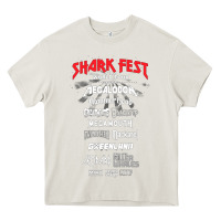 Cream shark fest Heavy Core Tee - artisFamous