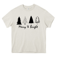 Cream merry and bright Heavy Core Tee - artisFamous
