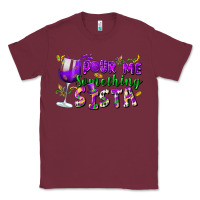 Burgundy Pour me something sista Classic Tee - FaDigitalArtStudio