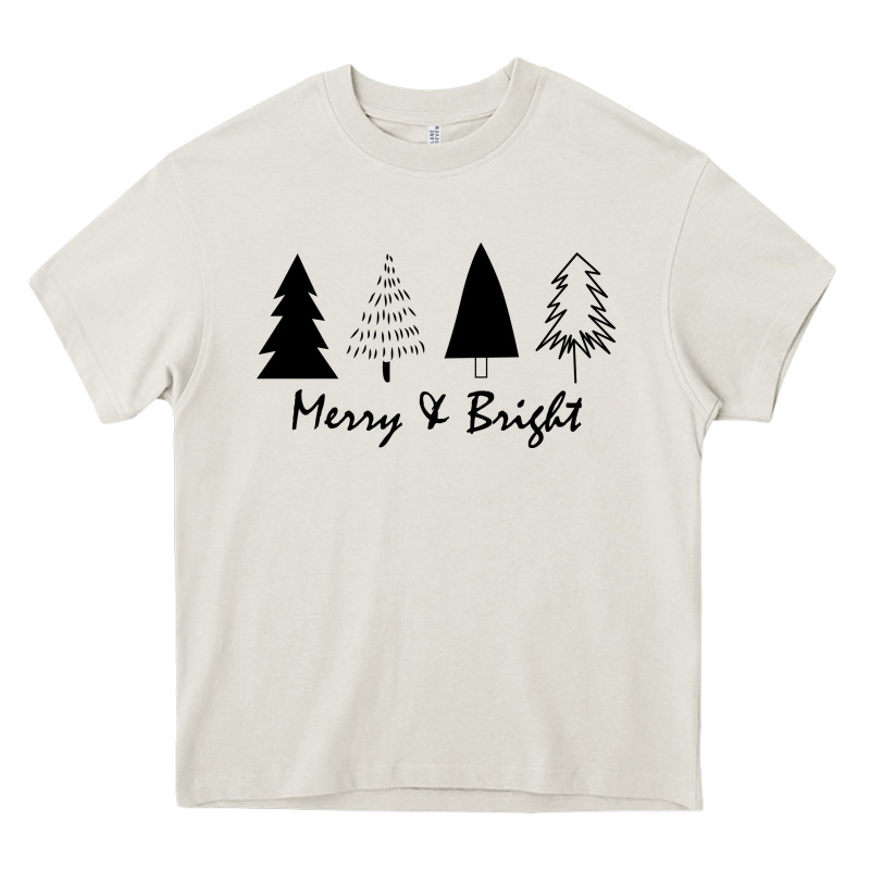 Merry And Bright Heavy Core Tee by artisFamous | Teevron
